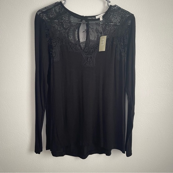 Maurices lace accent long sleeve top NWT size small - Picture 2 of 11